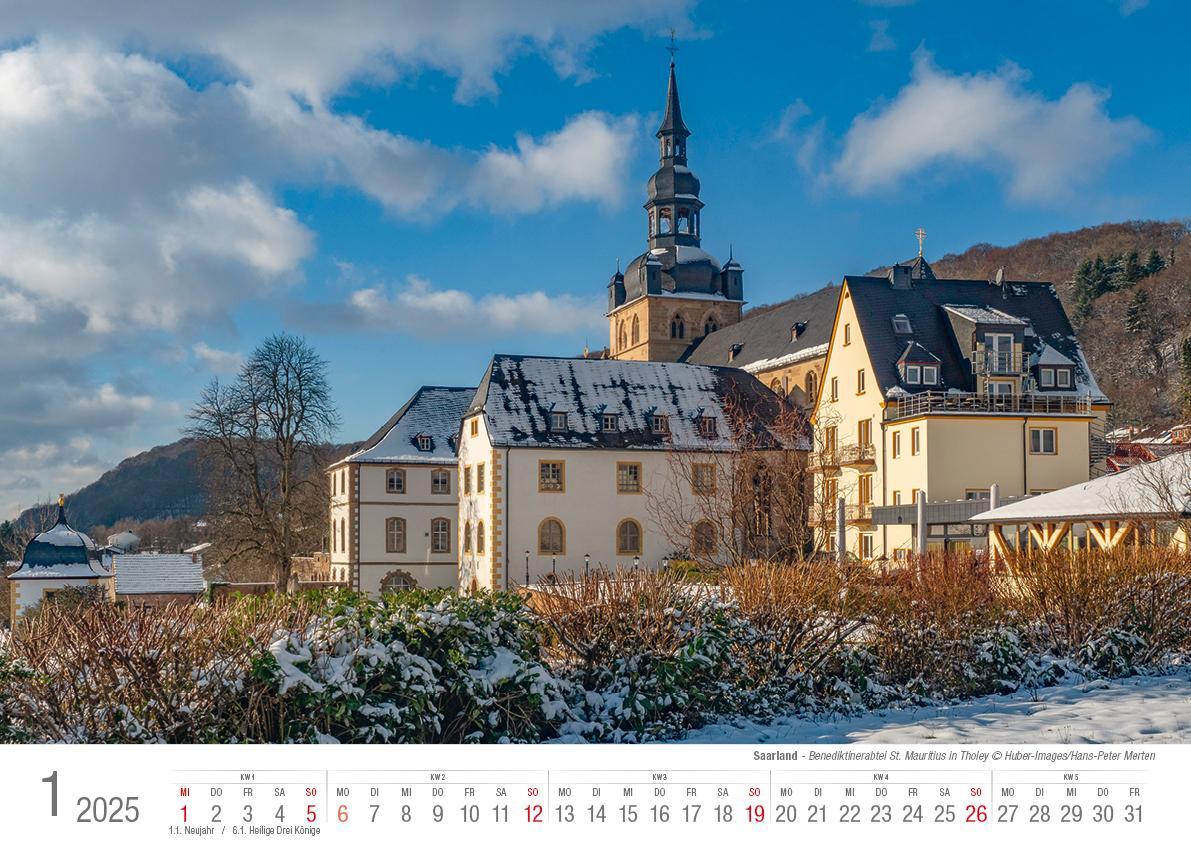 Bild: 9783965352155 | Saarland 2025 Bildkalender A3 quer Spiralbindung | Holger Klaes | 2025