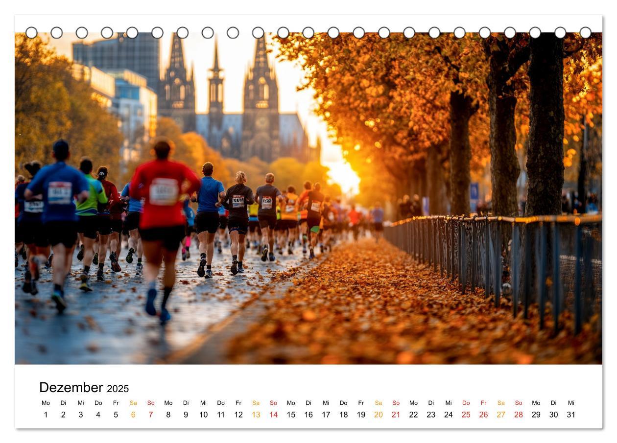 Bild: 9783457233696 | Marathon Power (Tischkalender 2025 DIN A5 quer), CALVENDO...