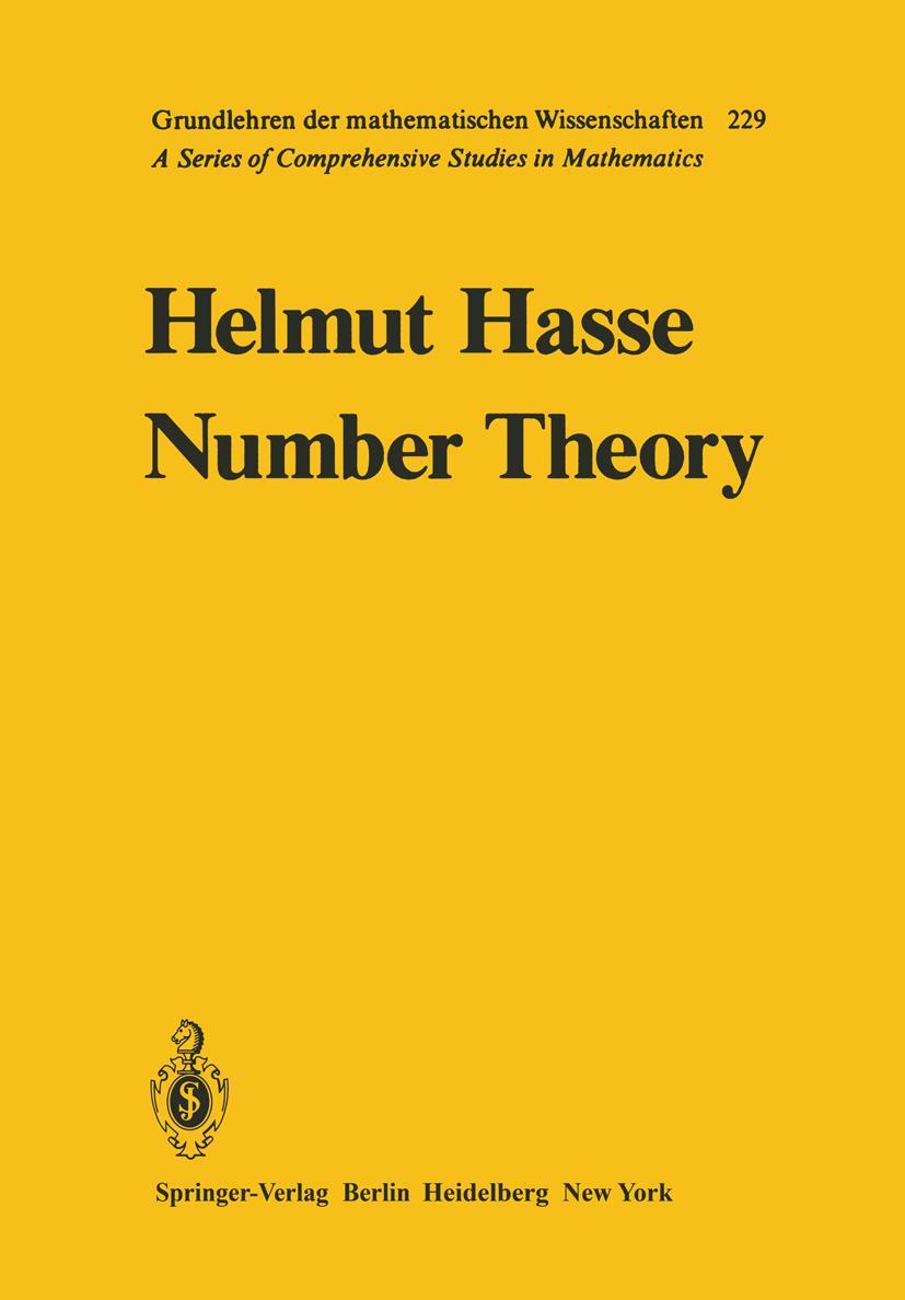 Cover: 9783540427490 | Number Theory | Helmut Hasse | Taschenbuch | xvii | Englisch | 2002