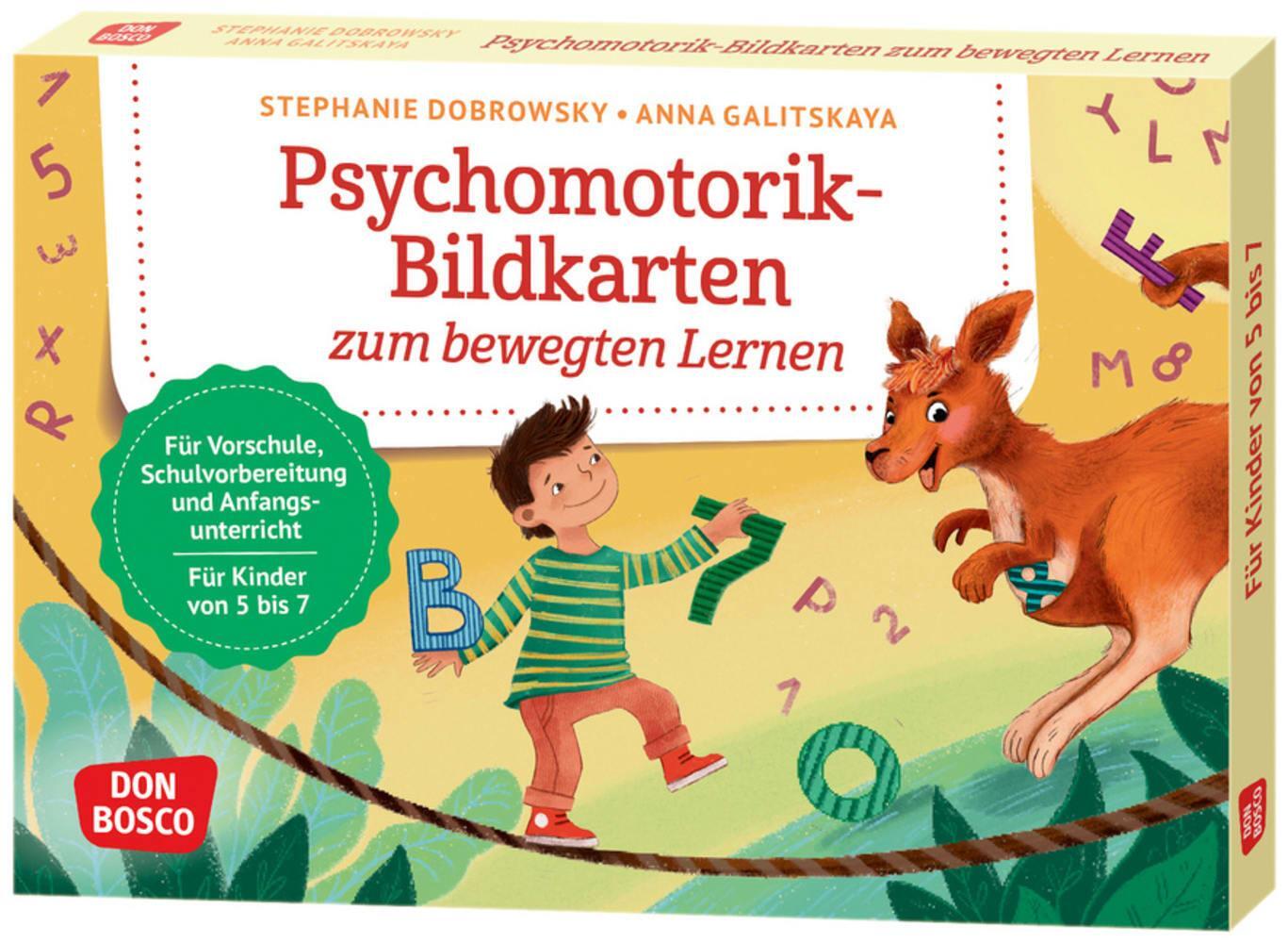 Cover: 4260694922293 | Psychomotorik-Bildkarten zum bewegten Lernen | Stephanie Dobrowsky