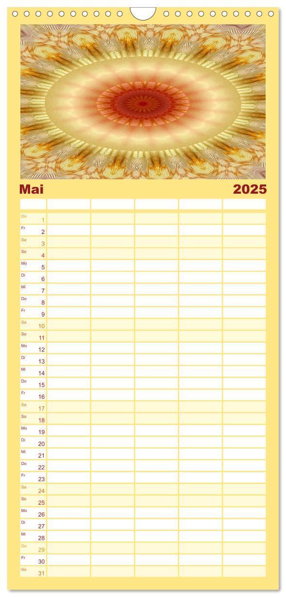 Bild: 9783457122358 | Familienplaner 2025 - Mandala Träume mit 5 Spalten (Wandkalender,...