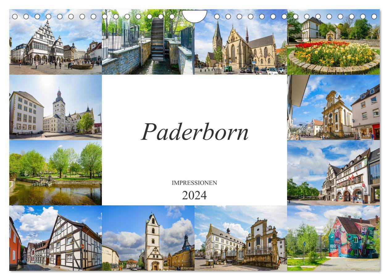 Cover: 9783675558311 | Paderborn Impressionen (Wandkalender 2024 DIN A4 quer), CALVENDO...
