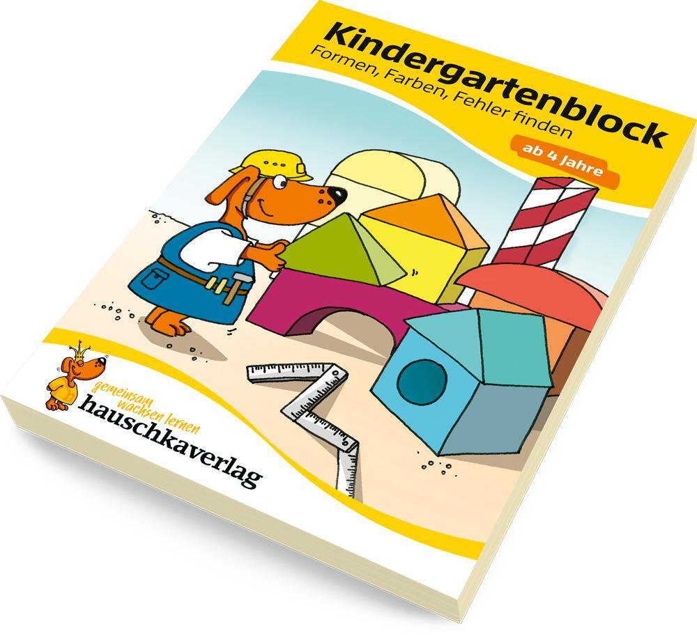 Bild: 9783881006217 | Kindergartenblock - Formen, Farben, Fehler finden ab 4 Jahre | Neumann