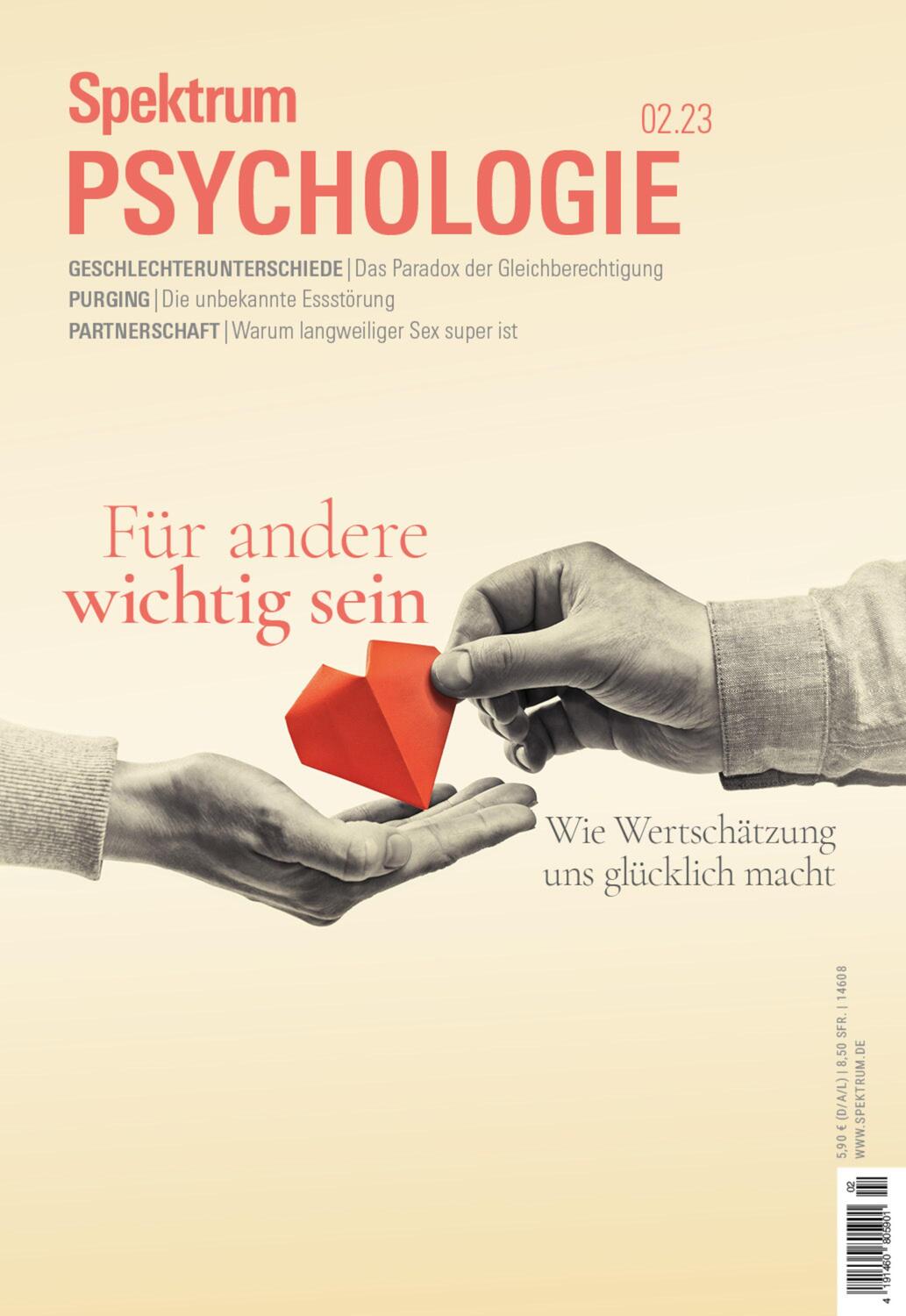 Cover: 9783958927193 | Spektrum Psychologie - Wichtig für andere sein | Wissenschaft | Buch
