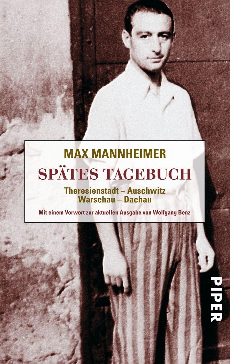Cover: 9783492263863 | Spätes Tagebuch | Theresienstadt - Auschwitz - Warschau - Dachau