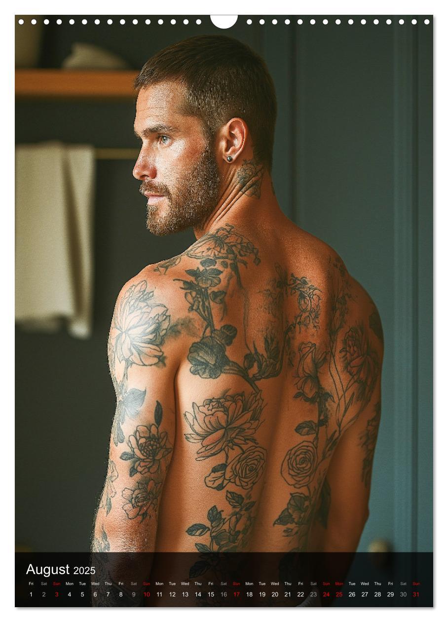 Bild: 9781325990467 | Inked Bodies - Sexy Tattooed Men (Wall Calendar 2025 DIN A3...