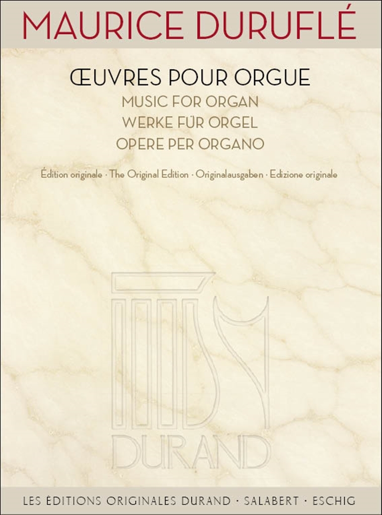 Cover: 9790044082766 | uvres pour orgue | Editions Durand | EAN 9790044082766