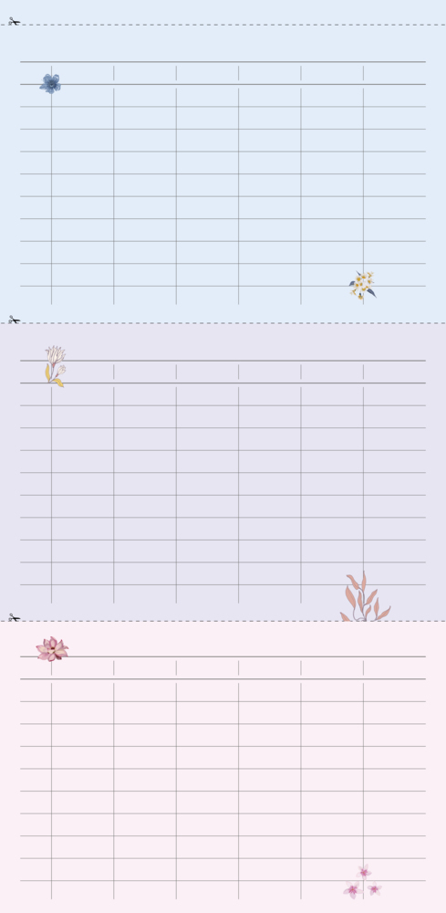 Bild: 4002725981653 | GreenLine - Floral 2025 Familienplaner, 22x45cm, Familienkalender...