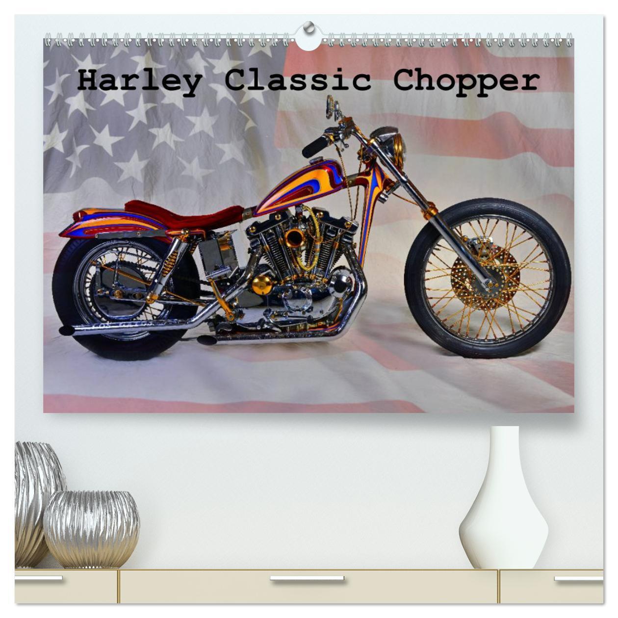 Cover: 9783383473029 | Harley Classic Chopper (hochwertiger Premium Wandkalender 2024 DIN...
