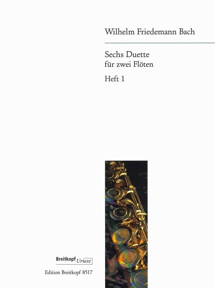 Cover: 9790004178096 | Sechs Duette, 2 Flöten. Heft.1 | Wilhelm Friedemann Bach | Buch