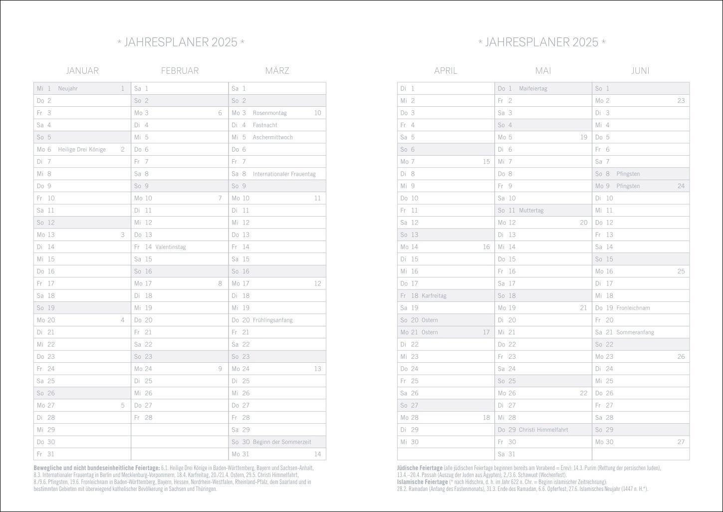 Bild: 9783756408467 | Design Diary Nature 2025 | Buch | Bullet Journal Kalender Heye | 2025