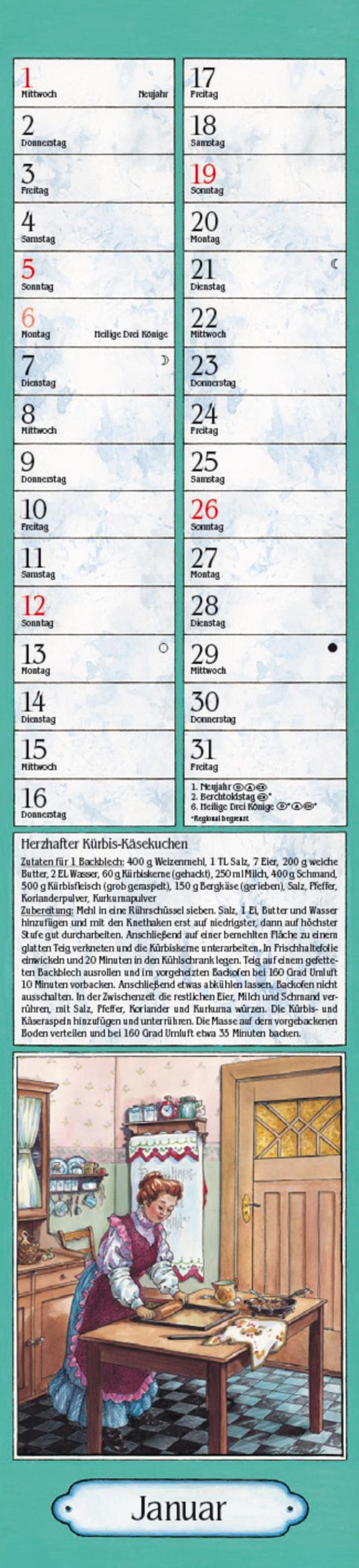 Bild: 9783731879503 | Aus Großmutters Küche Langplaner 2025 | Verlag Korsch | Kalender