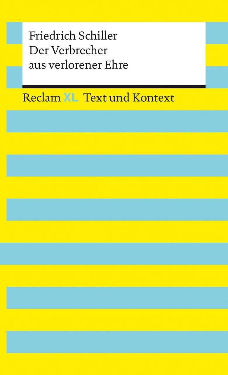 Cover: 9783150161623 | Der Verbrecher aus verlorener Ehre. Textausgabe mit Kommentar und...