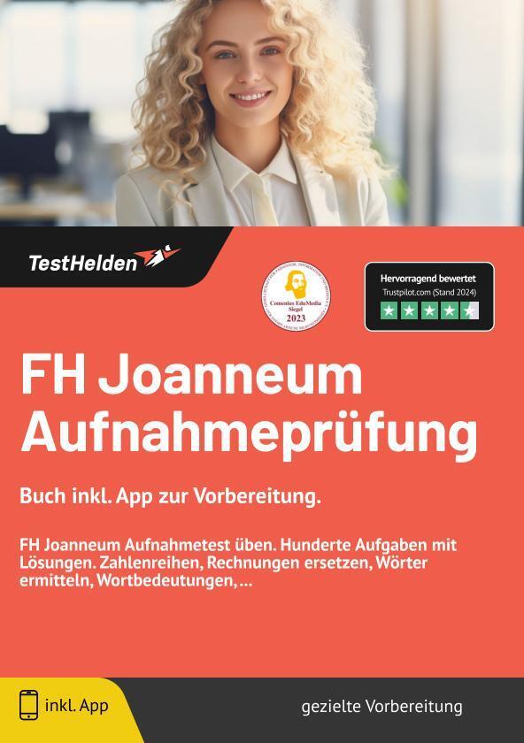 Cover: 9783988175458 | FH Joanneum Aufnahmeprüfung - Buch inkl. App zur Vorbereitung. FH...