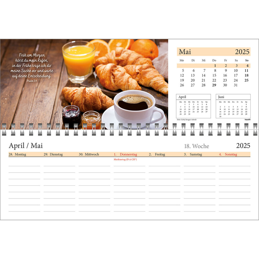 Bild: 9783754825457 | In deine Hand leg ich den Tag 2025 | Wochen-Tischkalender | Kalender