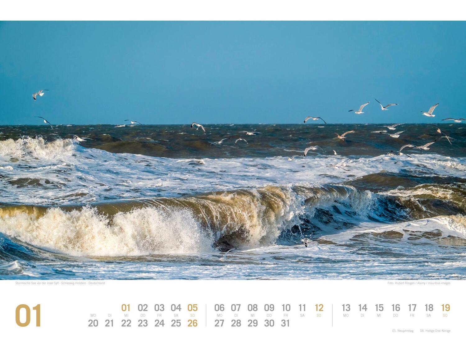 Bild: 9783838435183 | Nordsee - von Ostfriesland bis nach Sylt - ReiseLust Kalender 2025