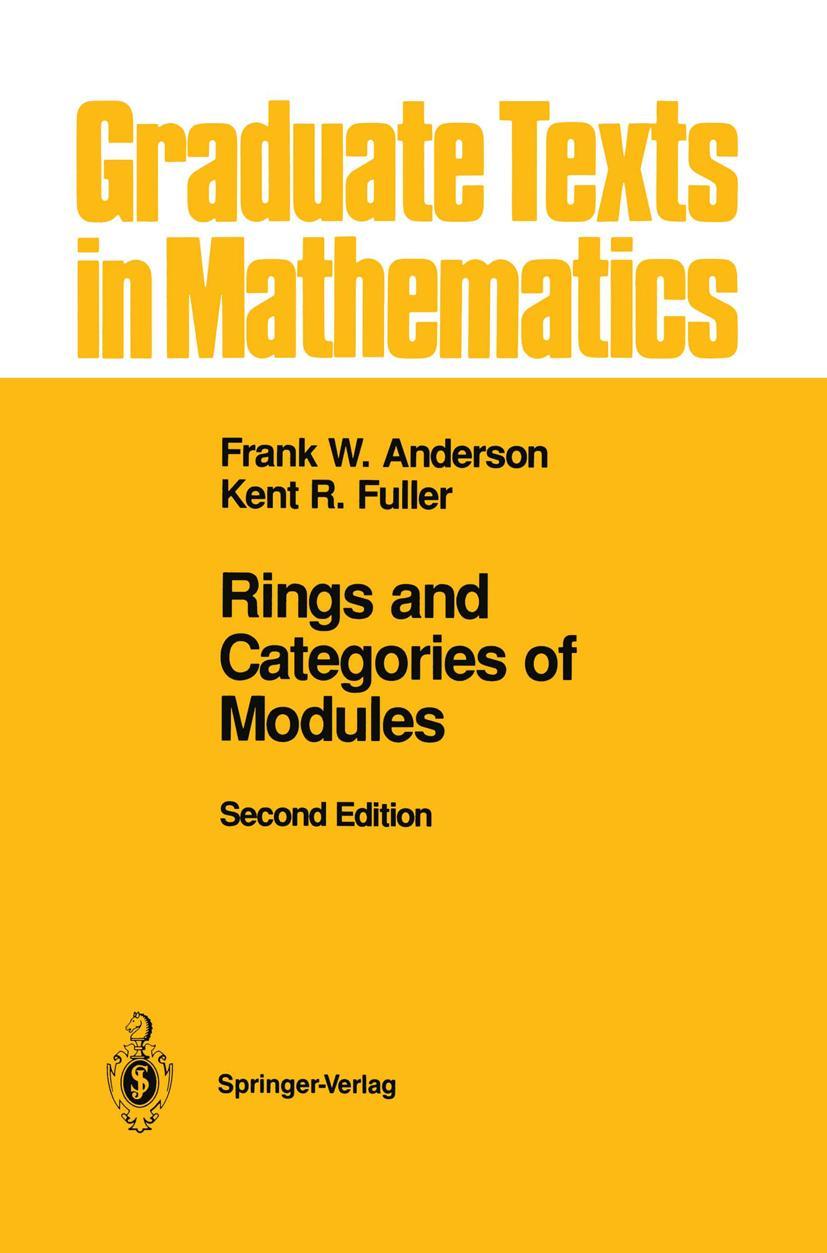 Cover: 9780387978451 | Rings and Categories of Modules | Kent R. Fuller (u. a.) | Buch | x