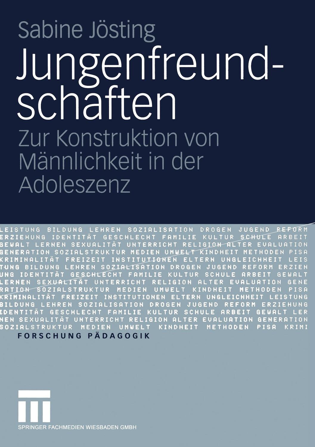 Cover: 9783531147000 | Jungenfreundschaften | Sabine Jösting | Taschenbuch | Paperback | 2005
