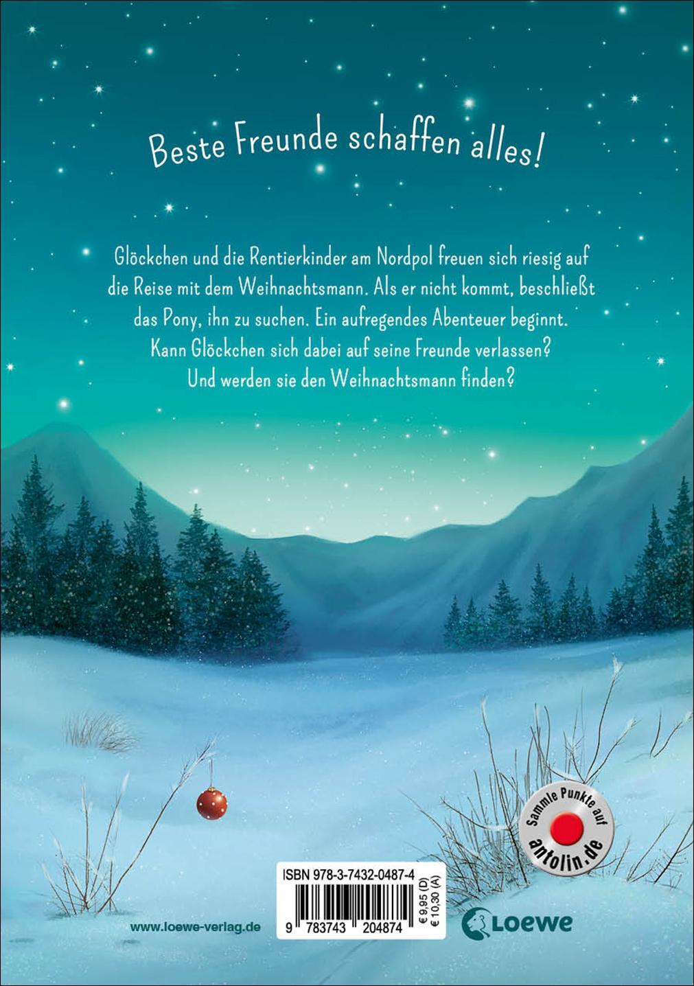 Rückseite: 9783743204874 | Glöckchen, das Weihnachtspony (Band 2) - Der Zauber des Nordsterns