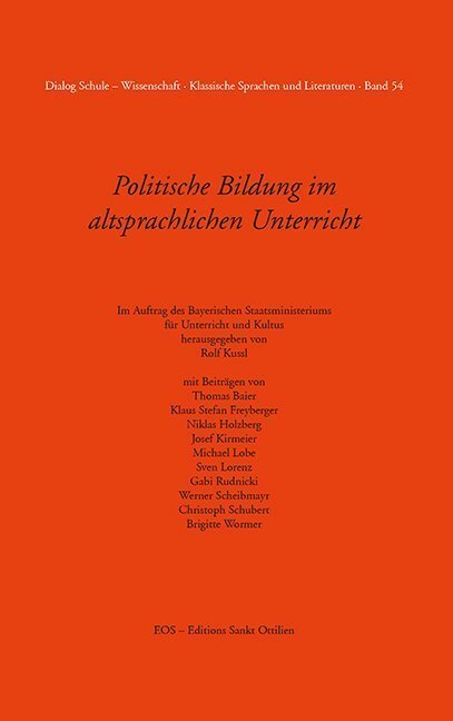 Cover: 9783830680253 | Politische Bildung im altsprachlichen Unterricht | Rolf Kussl | Buch