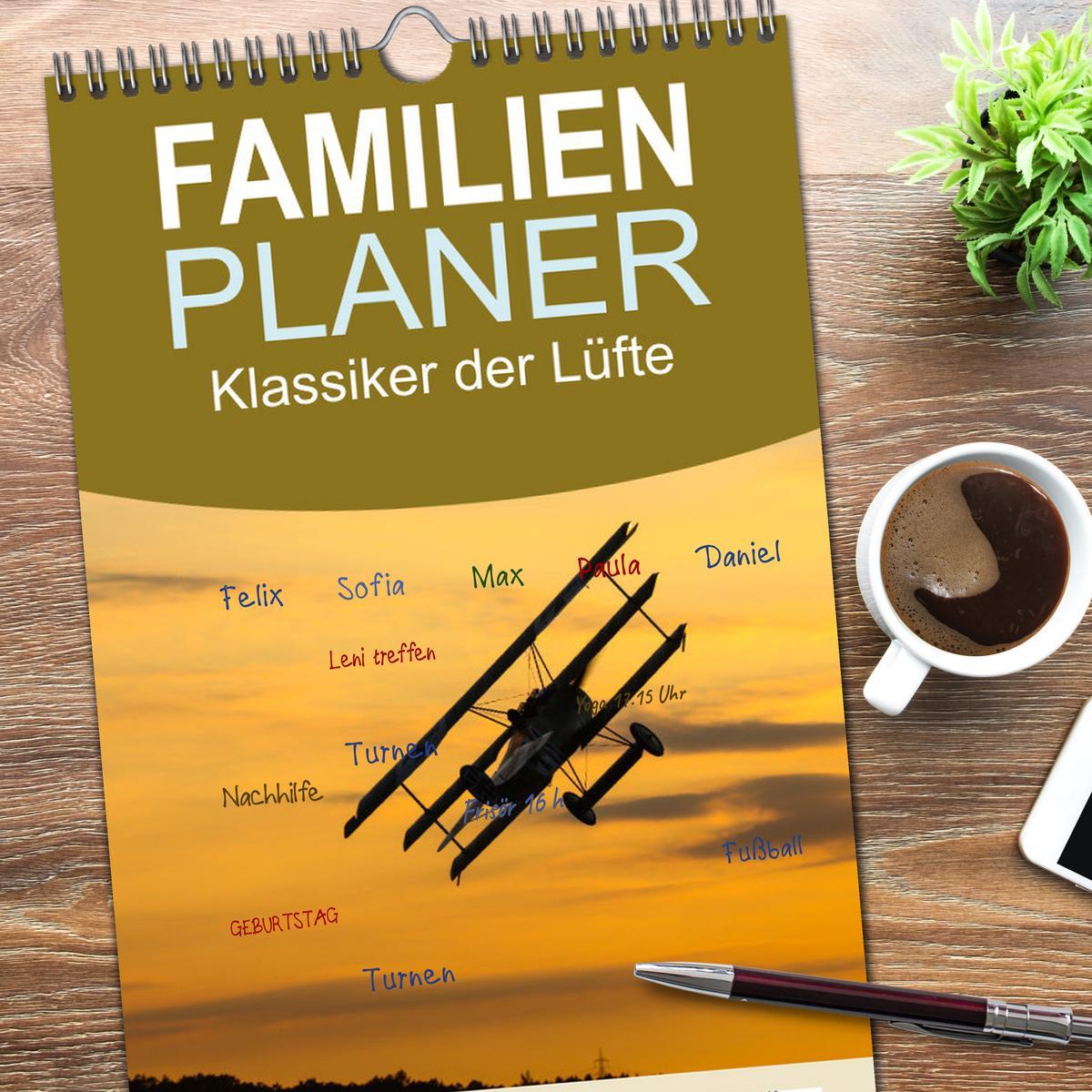 Bild: 9783457099575 | Familienplaner 2025 - Klassiker der Lüfte mit 5 Spalten...