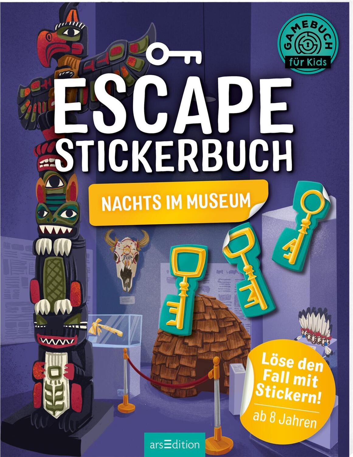 Bild: 9783845842295 | Escape-Stickerbuch - Nachts im Museum | Löse den Fall mit Stickern!