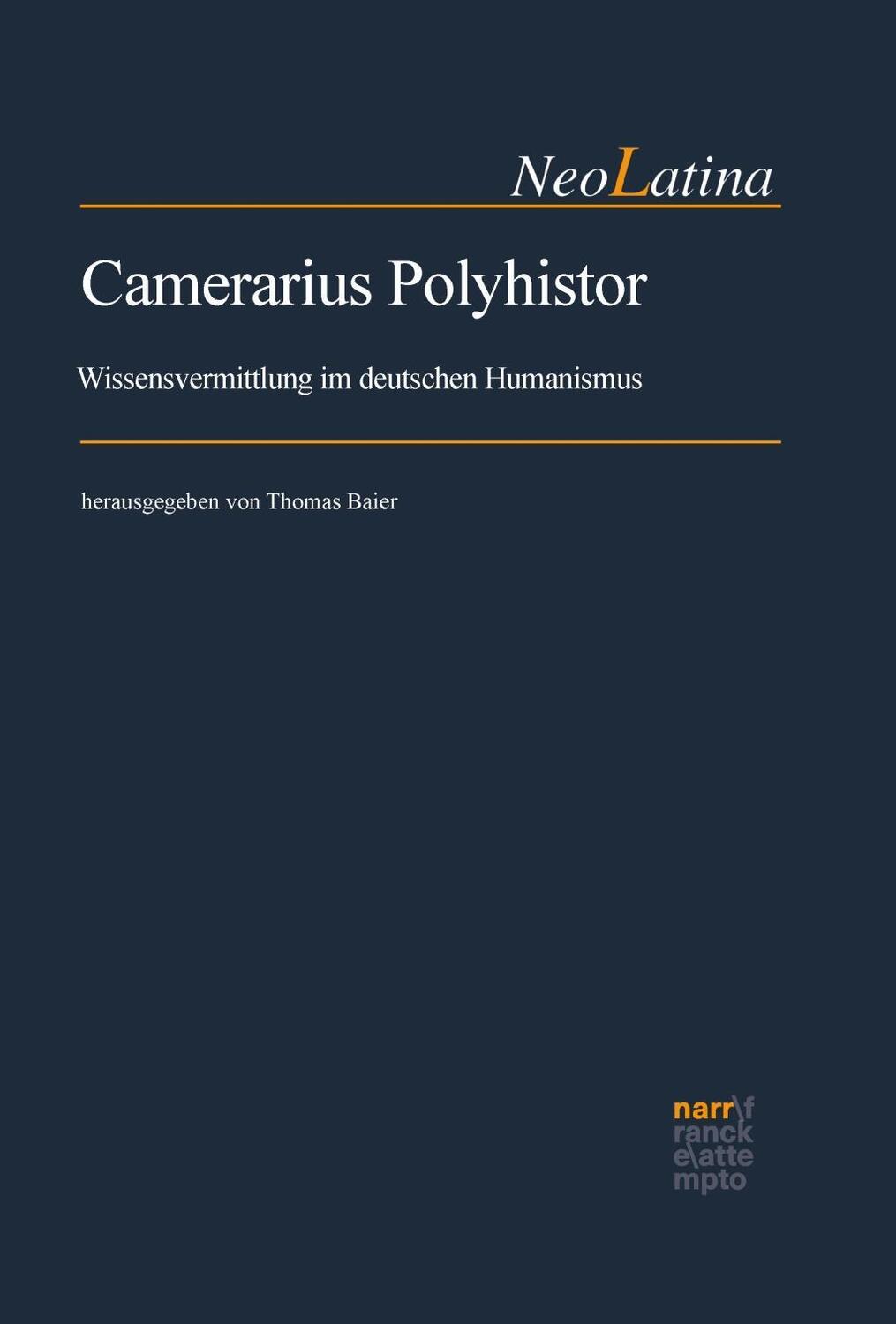 Cover: 9783823381099 | Camerarius Polyhistor | Buch | 364 S. | Deutsch | 2017