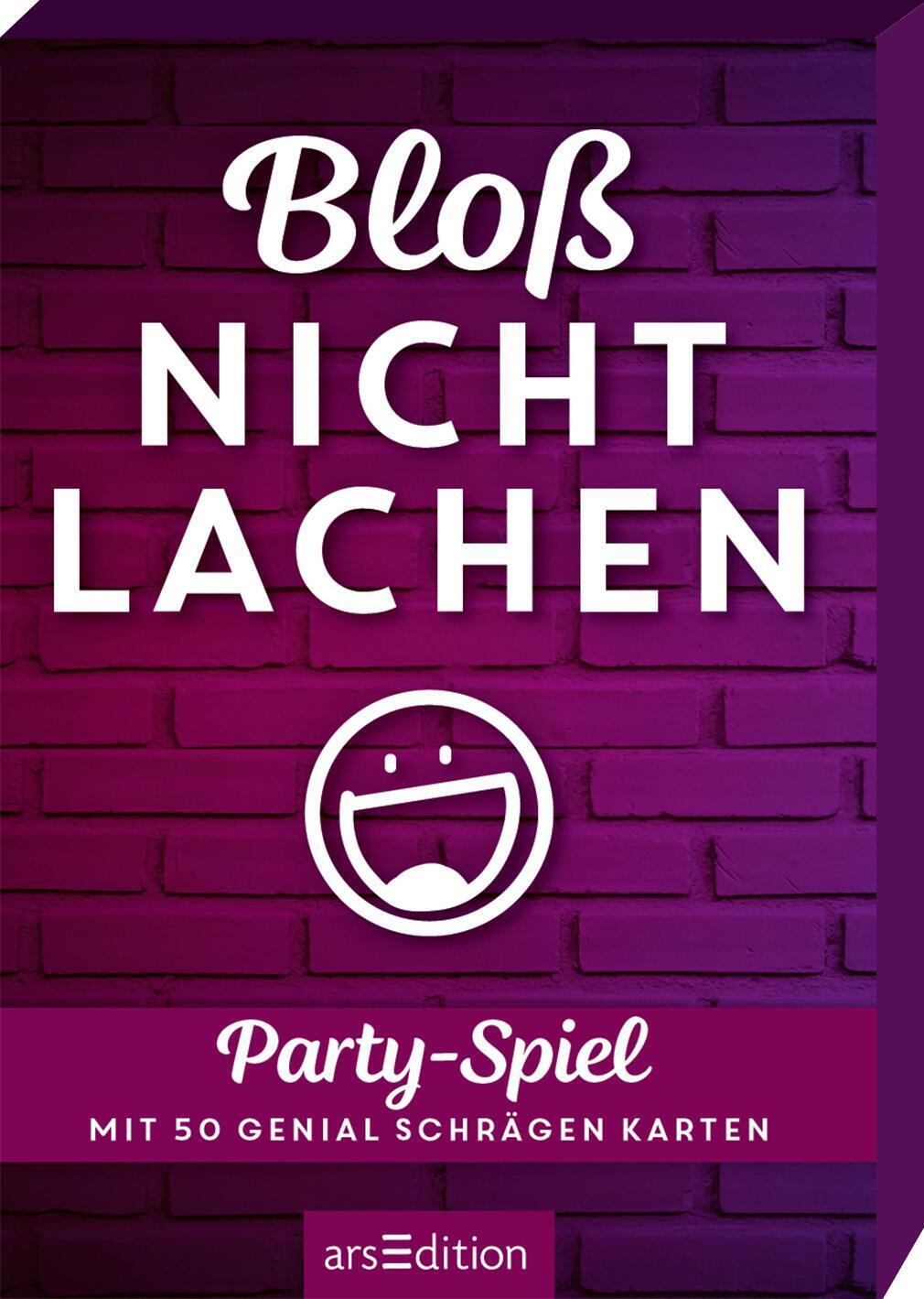 Cover: 4014489131649 | Bloß nicht lachen | Partyspiel mit 50 genial schrägen Karten | Box