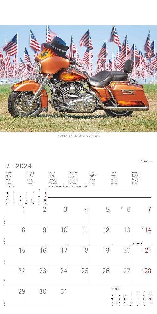 Bild: 4251732335519 | Harleys 2024 - Broschürenkalender 30x30 cm (30x60 geöffnet) -...