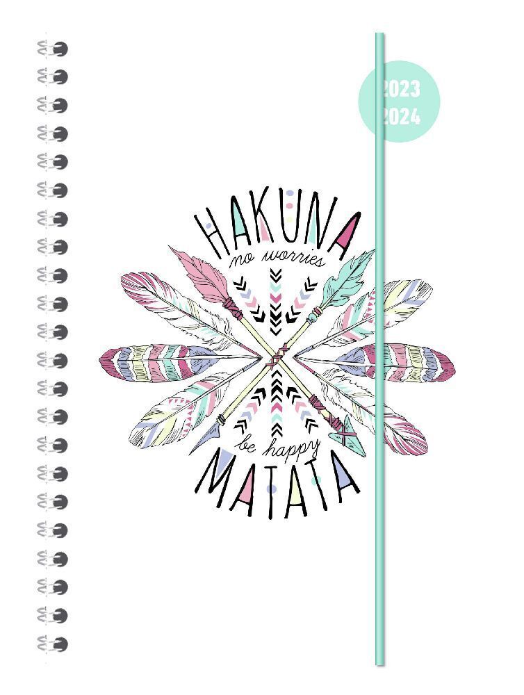 Cover: 4251732337339 | Collegetimer Hakuna Matata 2023/2024 - Schüler-Kalender A5 (15x21...