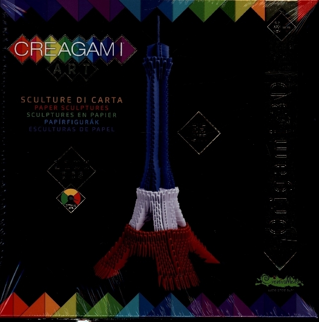 Cover: 8032591787437 | CREAGAMI - Origami 3D Eiffelturm franz. Fahne 1100 Teile | Creagami