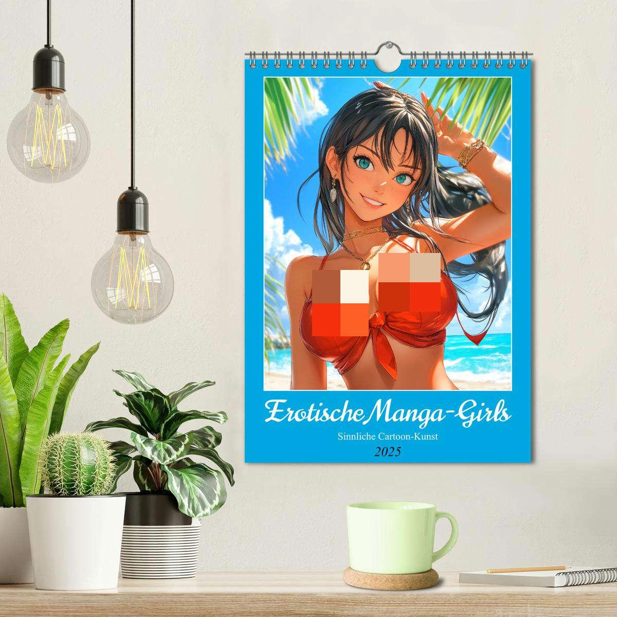 Bild: 9783457204733 | Erotische Manga-Girls. Sinnliche Cartoon-Kunst (Wandkalender 2025...