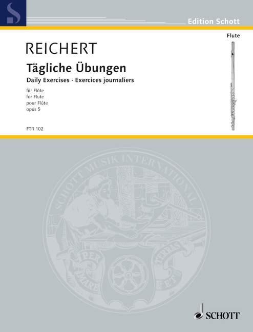 Cover: 9783795797959 | Tägliche Übungen | op. 5. Flöte. | Broschüre | Edition Schott | 1986