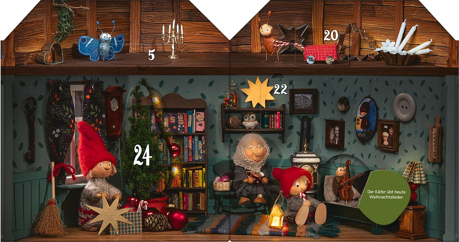 Bild: 9783845858593 | Advent im Wichtelhaus | Ein Adventskalender mit 24 Klappen | Kaden