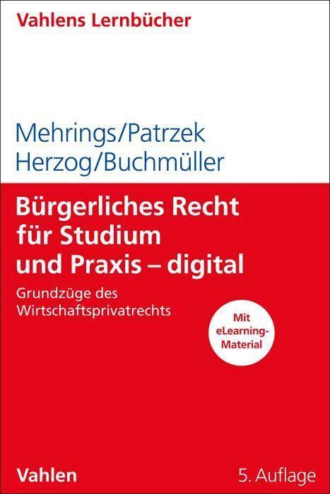 Cover: 9783800670819 | Bürgerliches Recht für Studium und Praxis - digital | Mehrings (u. a.)