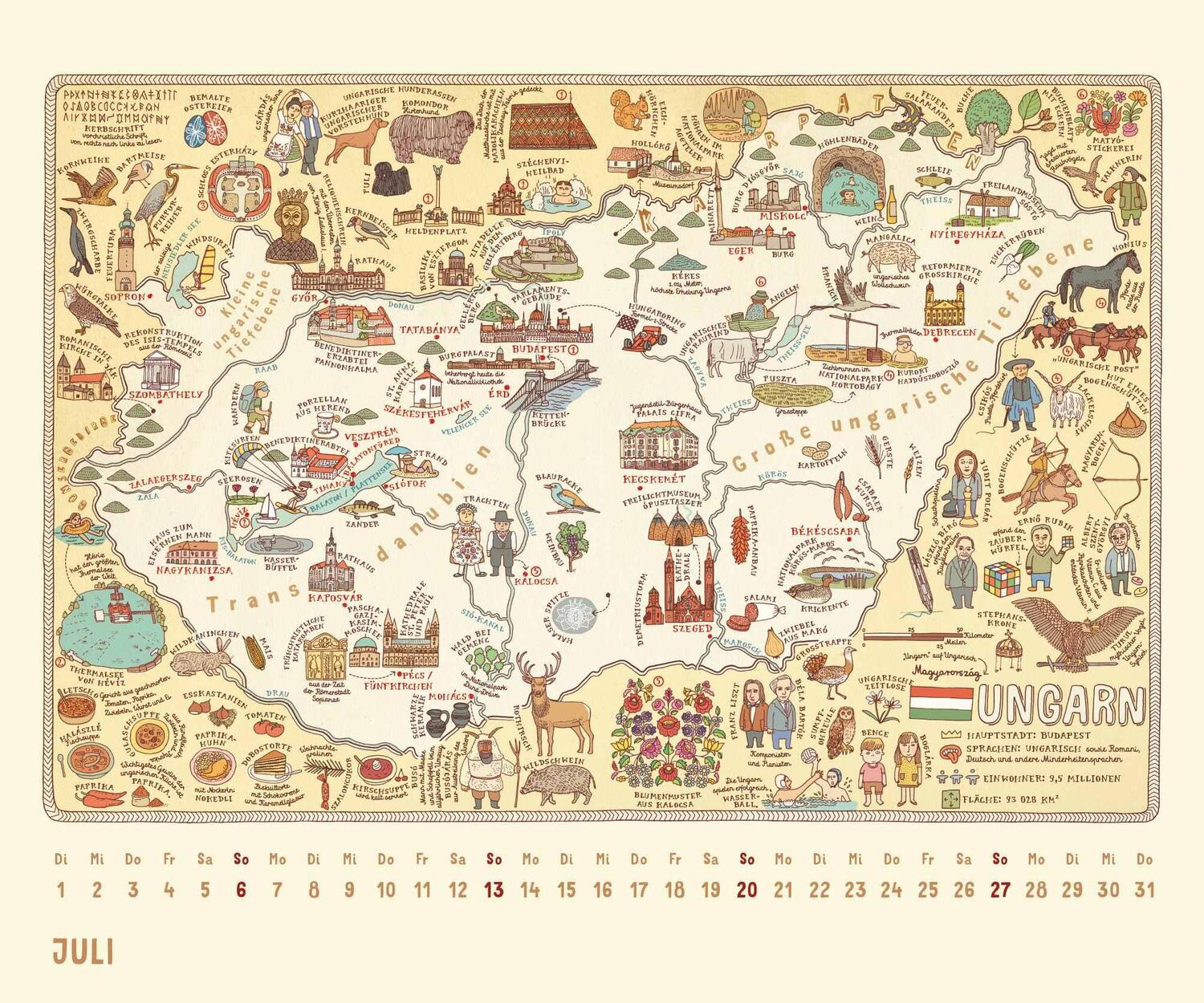 Bild: 4250809653136 | Alle Welt 2025 - Landkarten-Kalender von DUMONT- Kinder-Kalender...