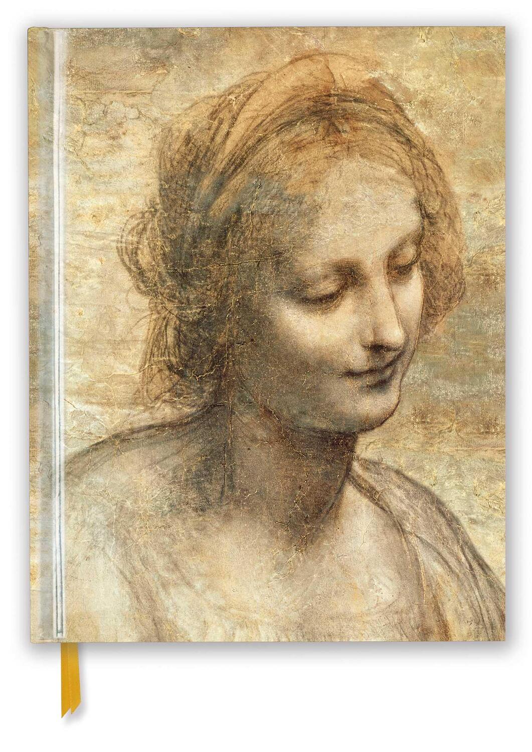 Cover: 9781787558458 | Leonardo Da Vinci: Detail of the Head of the Virgin (Blank Sketch...