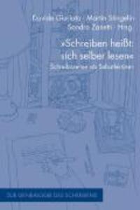 Cover: 9783770546541 | 'Schreiben heißt: sich selber lesen' | Davide Giuriato | Taschenbuch