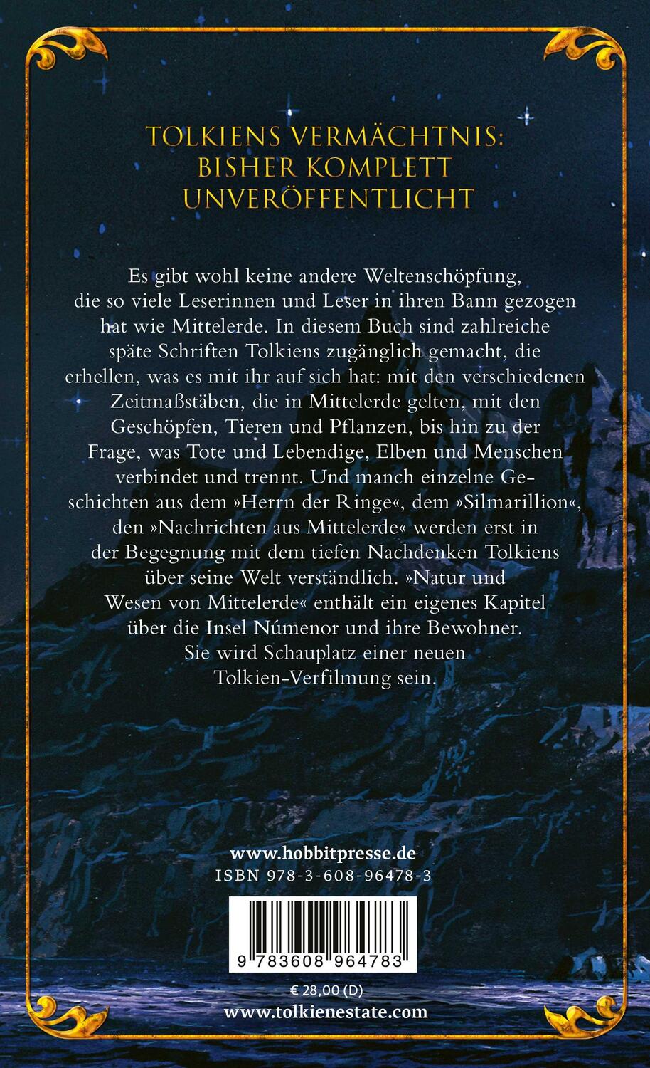 Rückseite: 9783608964783 | Natur und Wesen von Mittelerde | J. R. R. Tolkien | Buch | 720 S.