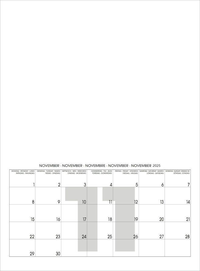 Bild: 9783931282110 | Mini White 2025  Blanko Mini A4 Format | Baback Haschemi | Kalender