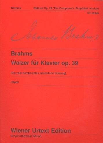 Cover: 9790500570462 | Waltzes Op. 39 Composer's Simplified Version | Johannes Brahms | Buch