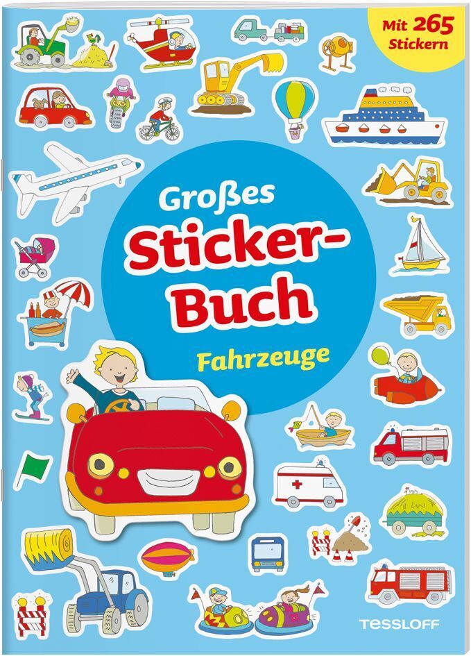 Cover: 9783788639778 | Großes Sticker-Buch Fahrzeuge | Mit 265 Stickern | Elisabeth Kiefmann