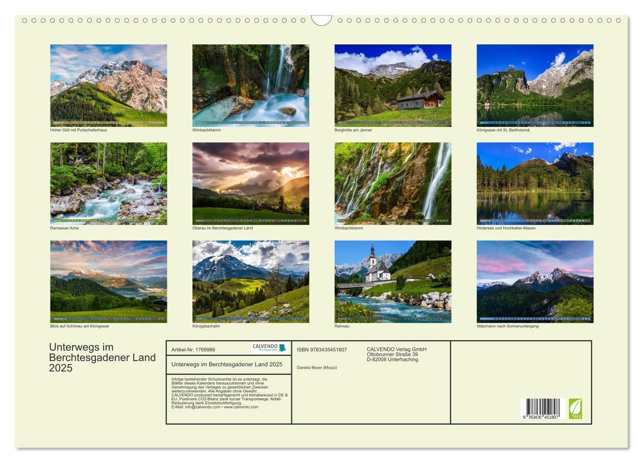 Bild: 9783435451807 | Unterwegs im Berchtesgadener Land 2025 (Wandkalender 2025 DIN A2...