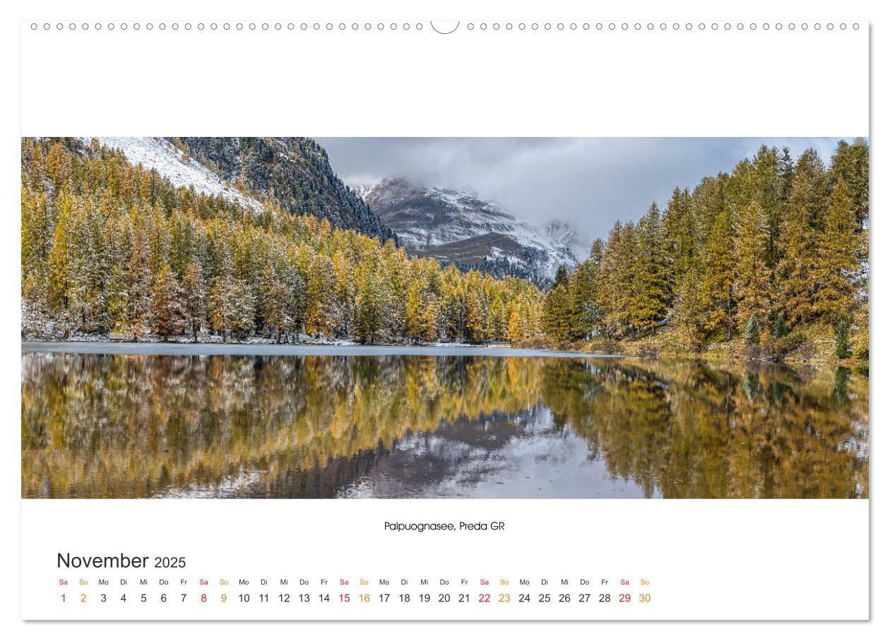 Bild: 9783435067060 | Bergseen Schweiz von Urs Mühlich (Wandkalender 2025 DIN A2 quer),...