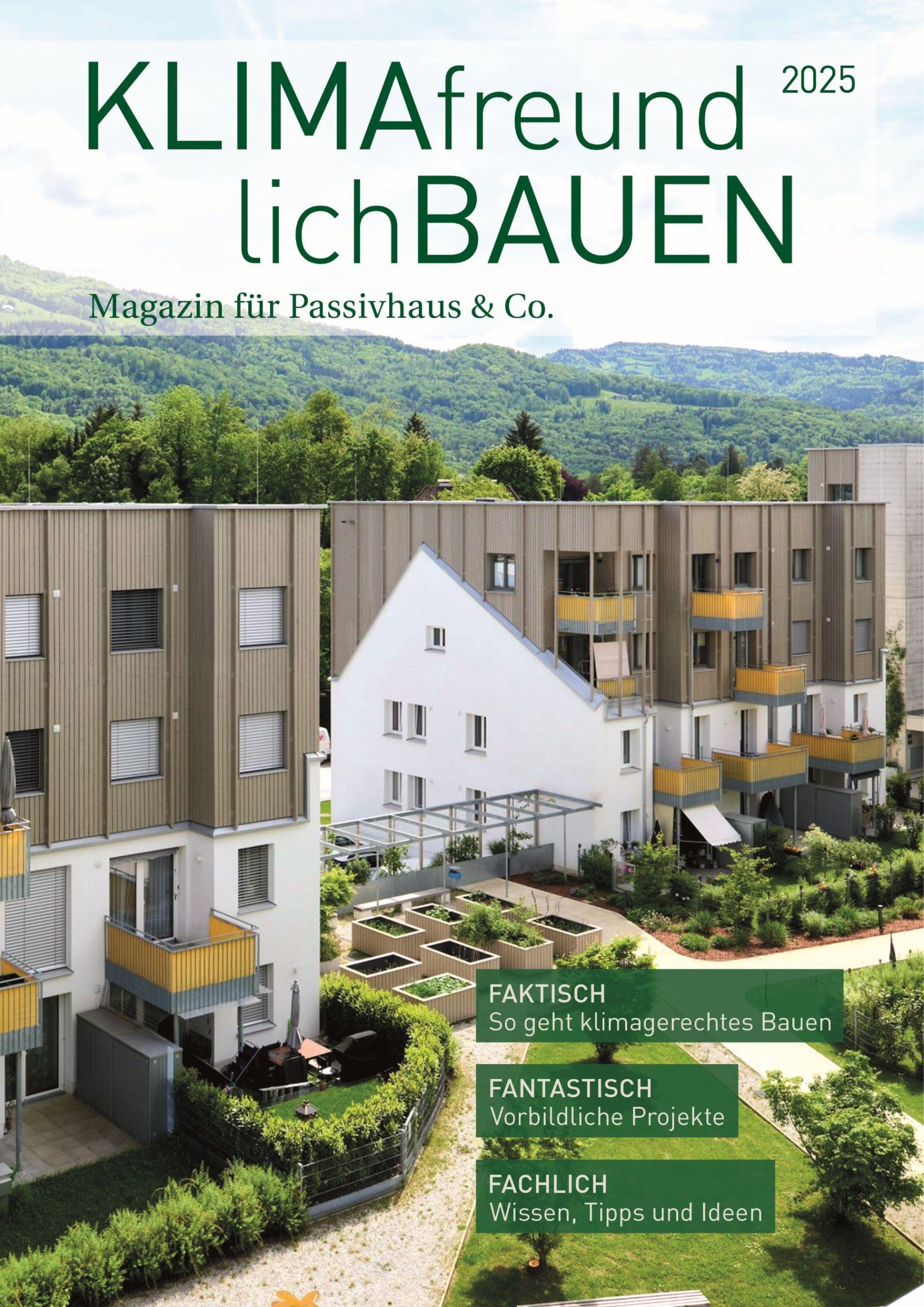 Cover: 9783944549552 | Klimafreundlich Bauen 2025 | Magazin für Passivhaus &amp; Co. | Laible