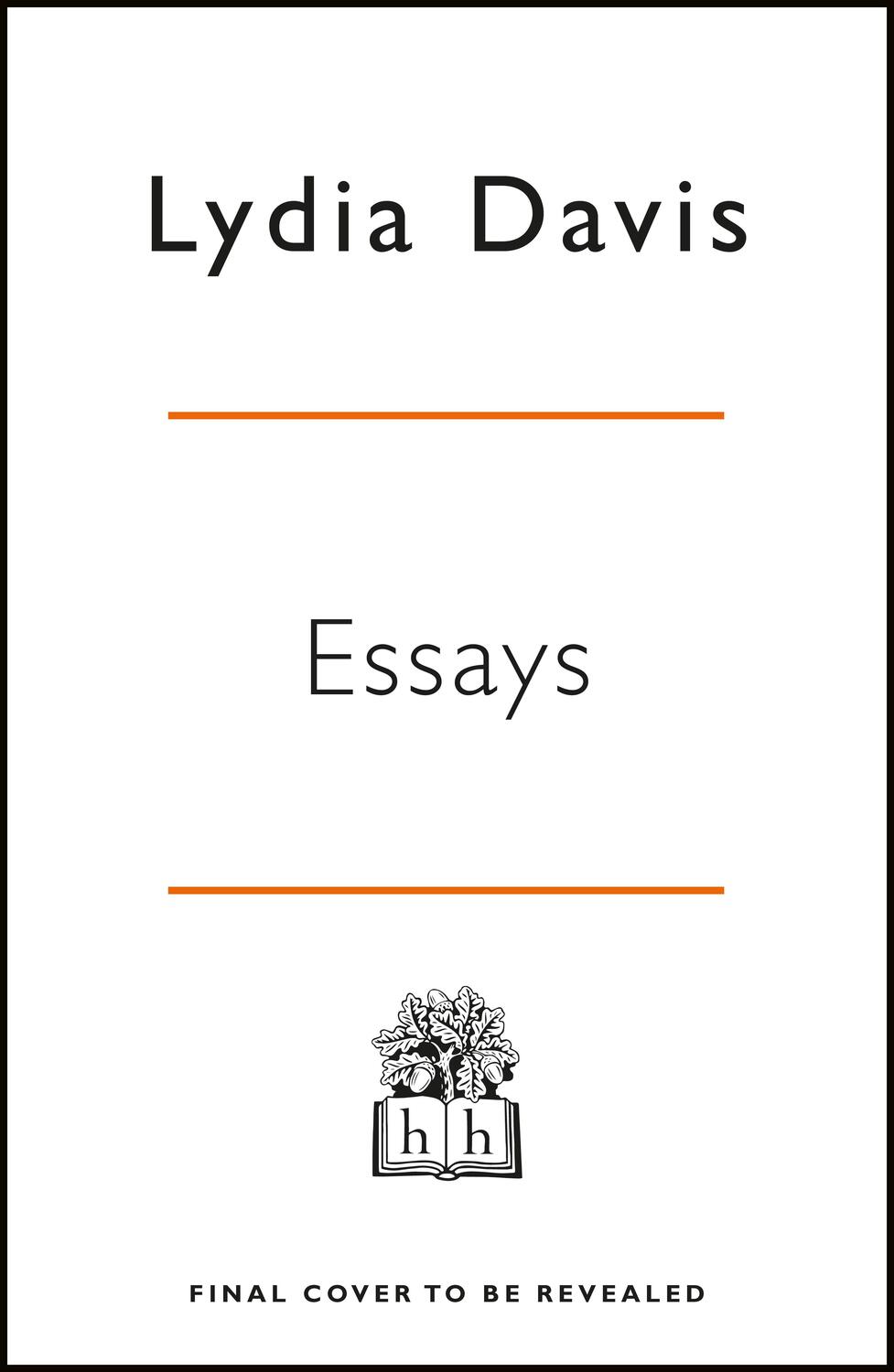 Cover: 9780241371473 | Essays | Lydia Davis | Buch | Englisch | 2019 | Penguin Books Ltd