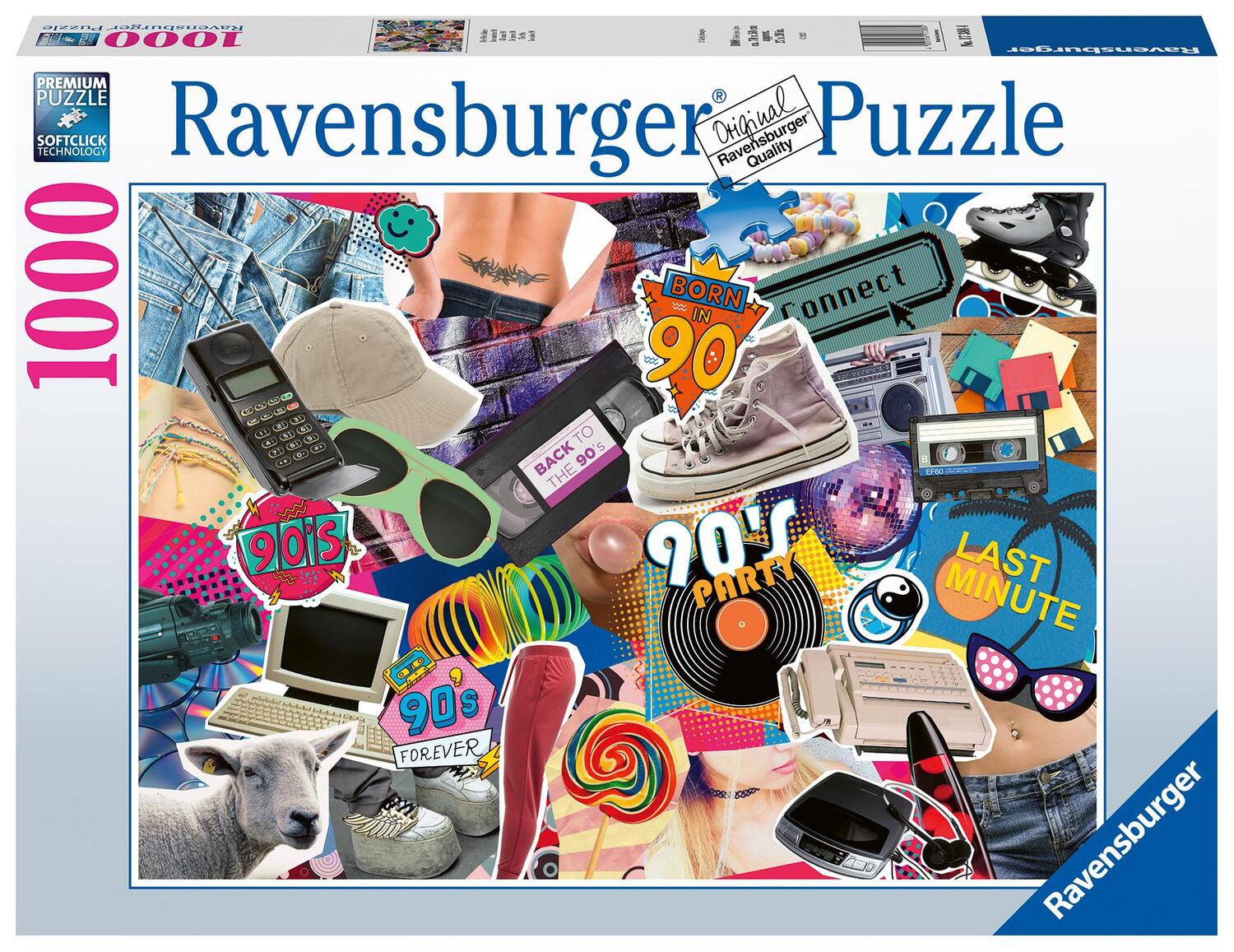 Cover: 4005556173884 | Ravensburger Puzzle 17388 Die 90er Jahre - 1000 Teile Puzzle für...