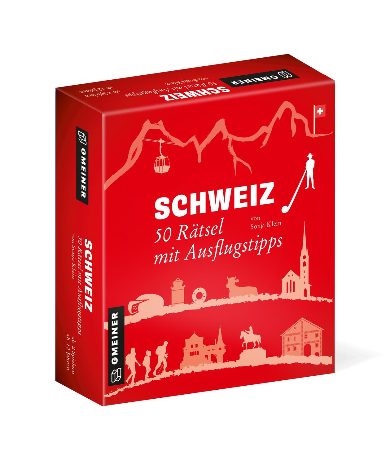 Cover: 9783839228586 | Schweiz - 50 Rätsel mit Ausflugstipps | Sonja Klein | Spiel | 2858