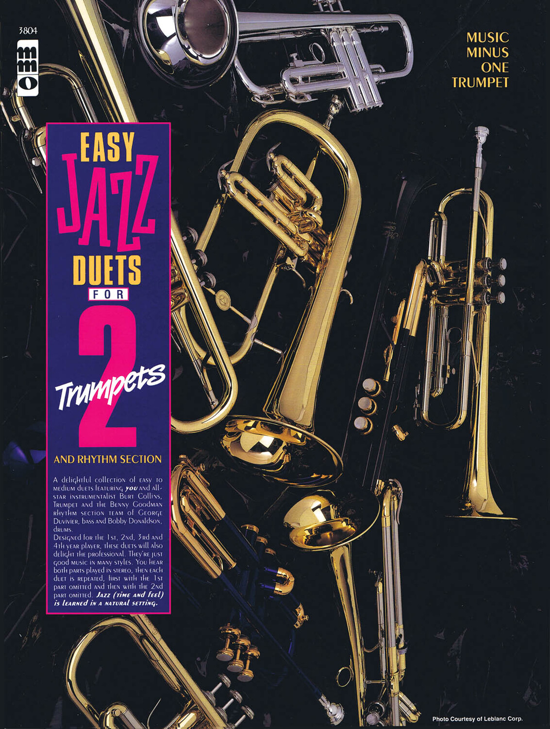 Cover: 884088189419 | Easy Jazz Duets for 2 Trumpets and Rhythm Section | Music Minus One