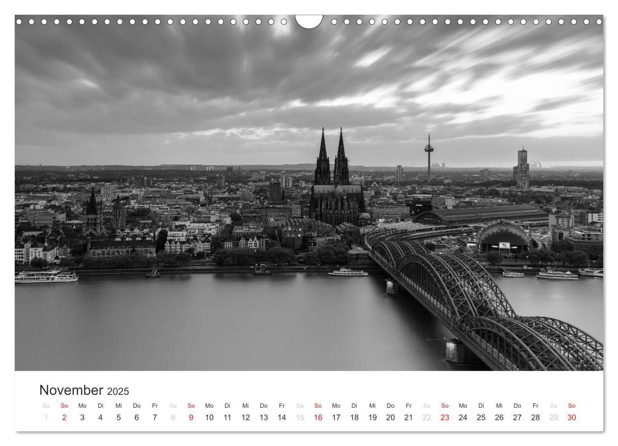 Bild: 9783435556915 | Köln - monochrome Ansichten (Wandkalender 2025 DIN A3 quer),...